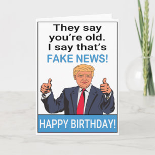 Funny Trump glücklich Geburtstag Karte