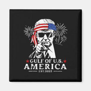 Funny Trump Golf of US America 2025 glücklicher 4. Magnet