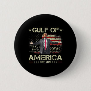Funny Trump Golf of US America Est 2025 US Amerika Button