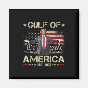 Funny Trump Golf of US America Est 2025 US Amerika Magnet