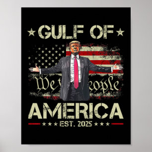 Funny Trump Golf of US America Est 2025 US Amerika Poster