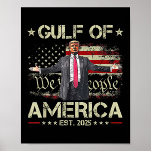 Funny Trump Golf of US America Est 2025 US Amerika Poster