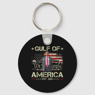 Funny Trump Golf of US America Est 2025 US Amerika Schlüsselanhänger