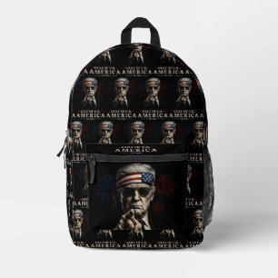 Funny Trump Golf of USA Amerika 2025 4. Juli Bedruckter Rucksack