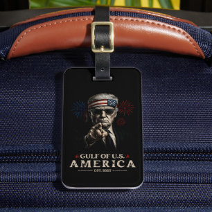 Funny Trump Golf of USA Amerika 2025 4. Juli Gepäckanhänger