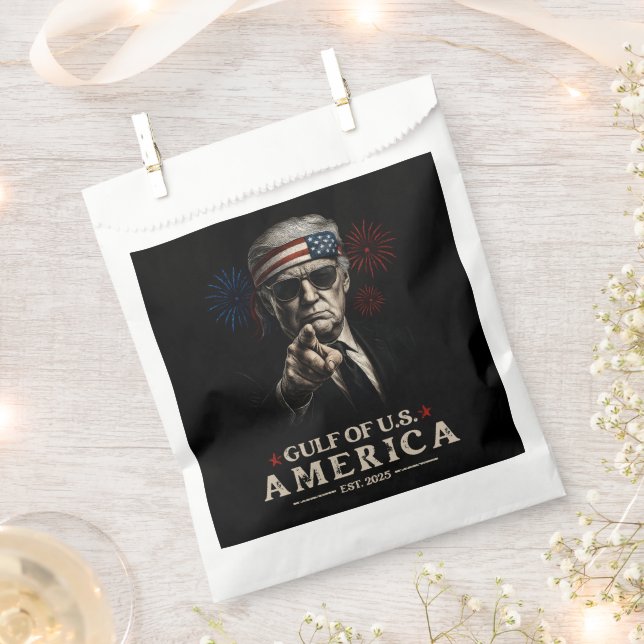 Funny Trump Golf of USA Amerika 2025 4. Juli Geschenktütchen (Ausgeschnitten)