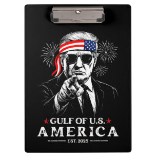 Funny Trump Golf of USA Amerika 2025 4. Juli Klemmbrett