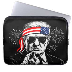 Funny Trump Golf of USA Amerika 2025 4. Juli Laptopschutzhülle