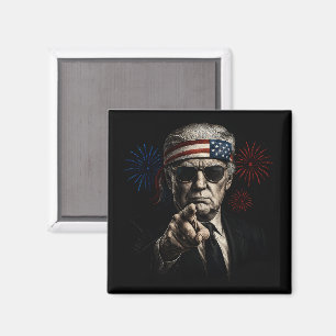 Funny Trump Golf of USA Amerika 2025 4. Juli Magnet