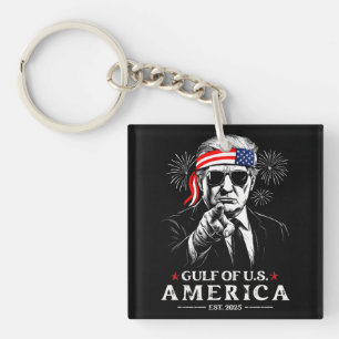 Funny Trump Golf of USA Amerika 2025 4. Juli Schlüsselanhänger