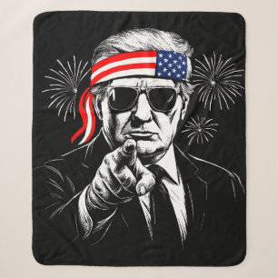 Funny Trump Golf of USA Amerika 2025 4. Juli Sherpadecke