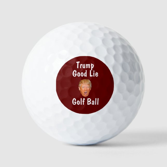 Funny Trump Good Lie Novelty Golf Balls Golfball (Vorderseite)