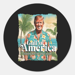 Funny Trump Grafischer Golf von US Amerika Trump M Runder Aufkleber