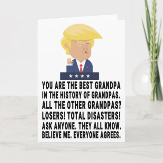Funny Trump Grandpa Karte