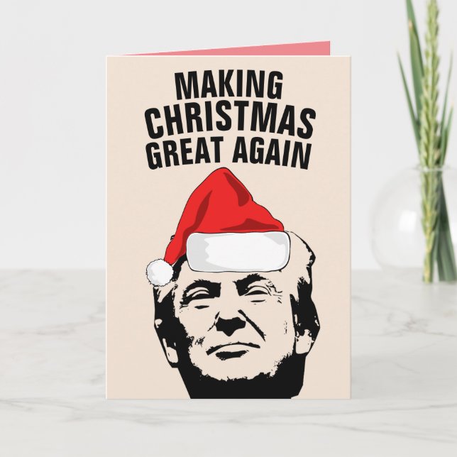 FUNNY TRUMP GREETING CARDS, DIE AMERIKA GROSS MACH KARTE (Vorderseite)