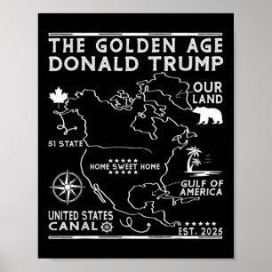 Funny Trump Grönland Panama Canal Canada Mexico G Poster