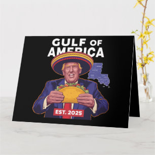 Funny Trump Gulf of US America 2025 Trump Karte