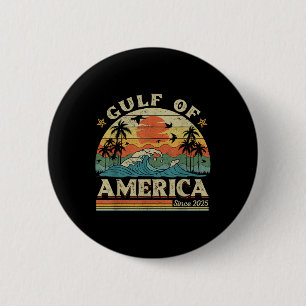 Funny Trump Gulf of US America 2025 Trump Merchand Button