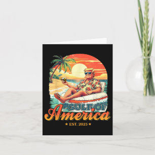 Funny Trump Gulf of US America 2025 Trump Merchand Karte
