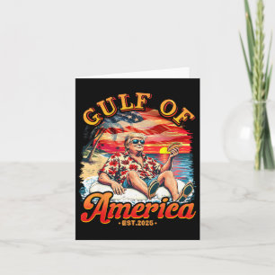 Funny Trump Gulf of US America 2025 Trump Merchand Karte