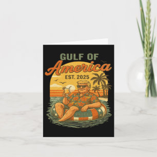 Funny Trump Gulf of US America 2025 Trump Merchand Karte
