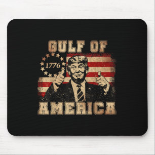 Funny Trump Gulf of US America 2025 Trump Merchand Mousepad
