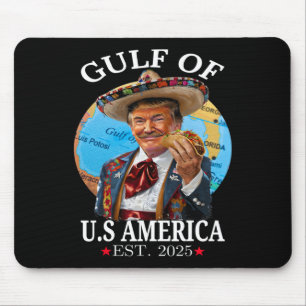 Funny Trump Gulf of US America 2025 Trump Merchand Mousepad