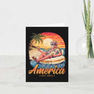 Funny Trump Gulf of US America Est 2025 Karte