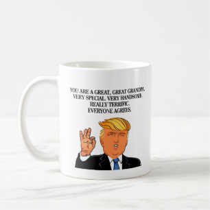 Funny Trump Happy Grandpa Day Birthday Coffee Mug Kaffeetasse