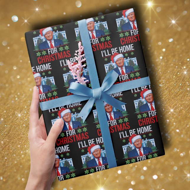 Funny Trump, ich werde zu Weihnachten hässlich Zuh Geschenkpapier (Von Creator hochgeladen)