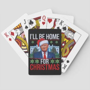 Funny Trump, ich werde zu Weihnachten hässlich Zuh Spielkarten