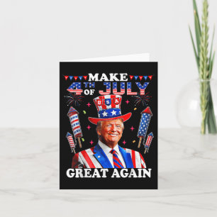 Funny Trump Independence Day macht 4. Juli Grea Karte