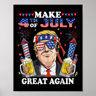 Funny Trump Independence Day macht 4. Juli Grea Poster
