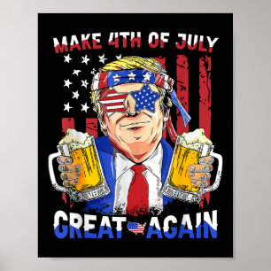 Funny Trump Independence Day macht 4. Juli Grea Poster