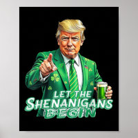 Funny Trump Ließ die Shenanigans Begin St Patricks