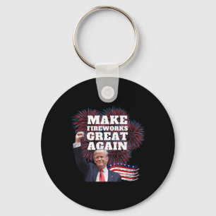 Funny Trump macht Feuerwerke wieder großartig Neuj Schlüsselanhänger