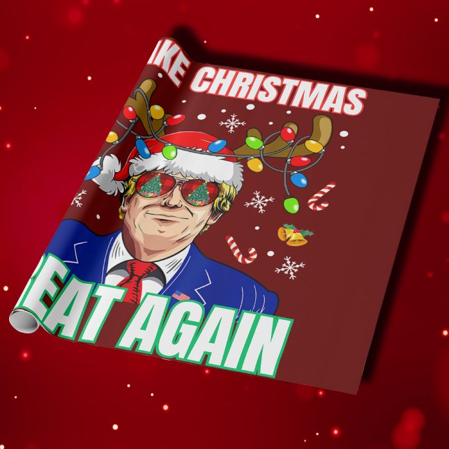 Funny Trump macht Weihnachten wieder großartig Geschenkpapier (Von Creator hochgeladen)