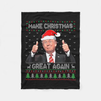 Funny Trump macht Weihnachten wieder großartig, hä Fleecedecke