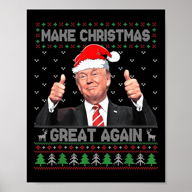 Funny Trump macht Weihnachten wieder großartig, hä Poster (Vorne)