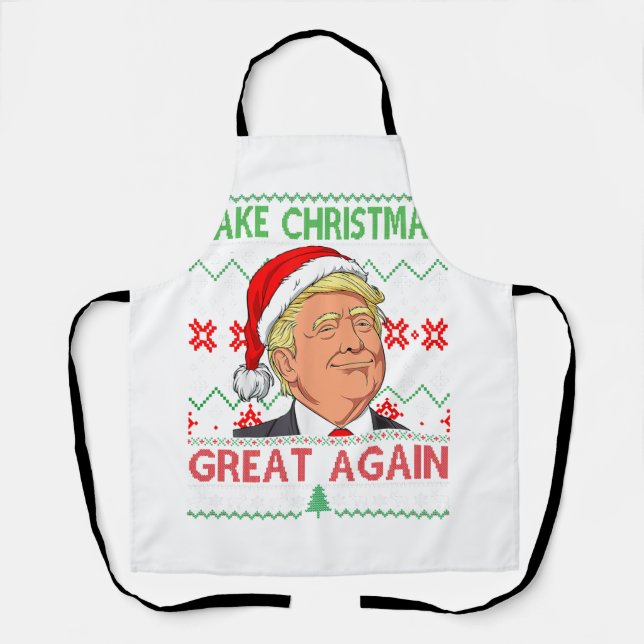 Funny Trump macht Weihnachten wieder großartig, hä Schürze (Vorderseite)
