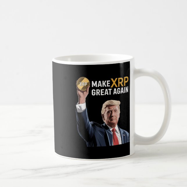 Funny Trump macht Xrp wieder groß Xrp Crypto Kaffeetasse (Rechts)