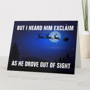 FUNNY TRUMP MAGA SANTA CHRISTMAS CARD KARTE