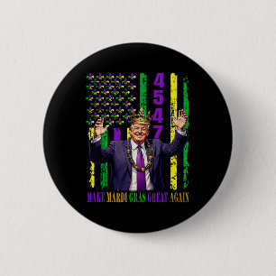 Funny Trump Mardi Gras macht Mardi Gras wieder gro Button