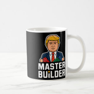 Funny Trump Master Builder Gebäude blockt Geschenk Kaffeetasse