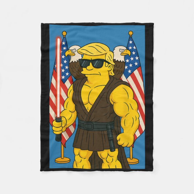 Funny Trump May 4th Be With You Vs Vatican Christi Fleecedecke (Vorderseite)