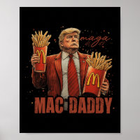 Funny Trump Mcdon 2024 Fast Food Mac Daddy Hamburg