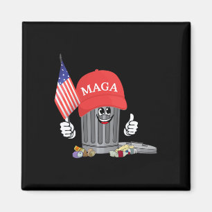 Funny Trump Mega Garbage Can Cartoon Charakter Ame Magnet