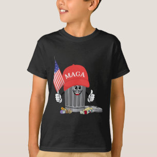 Funny Trump Mega Garbage Can Cartoon Charakter Ame T-Shirt