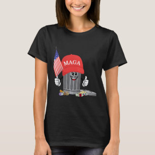 Funny Trump Mega Garbage Can Cartoon Charakter Ame T-Shirt