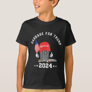 Funny Trump Mega Garbage Can Cartoon Charakter Ame T-Shirt